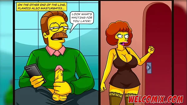 Returning the kindness! Swap wives! The Simptoons, Simpsons porn