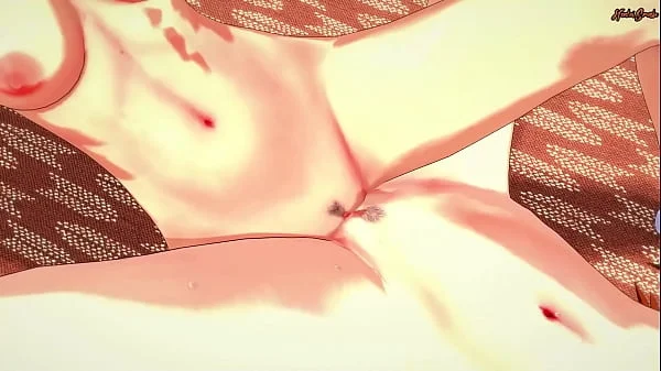 Nezuko and Kanao lick pussy and trib until they orgasm together - Demon Slayer Hentai.